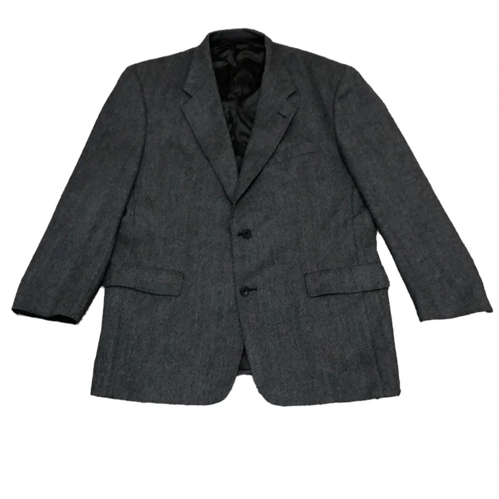 Hart Schaffner Marx Blazer Suit Jacket Size 44 Gray